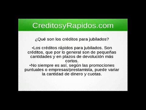 Préstamos online para jubilados y pensionistas