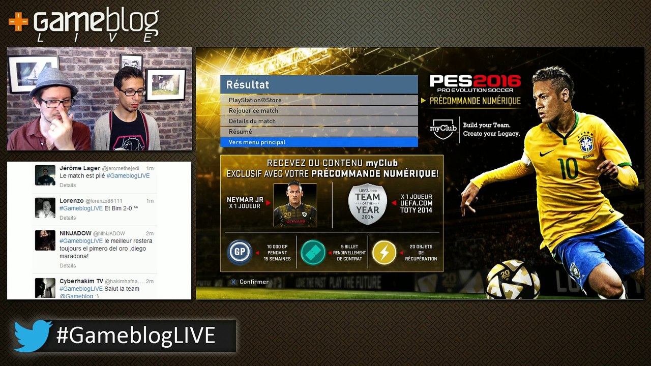 REPLAY. Découvrez PES 2016 sur PS4 avec nous !