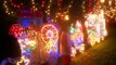 Amazing lighting tutu train christmas lights display