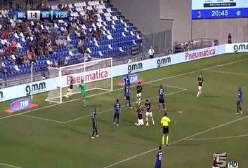 Carlos Bacca Goal 2-0 AC Milan vs Inter