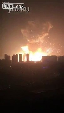 200 Tons TNT Equivalent Huge Explosion in Tianjin China