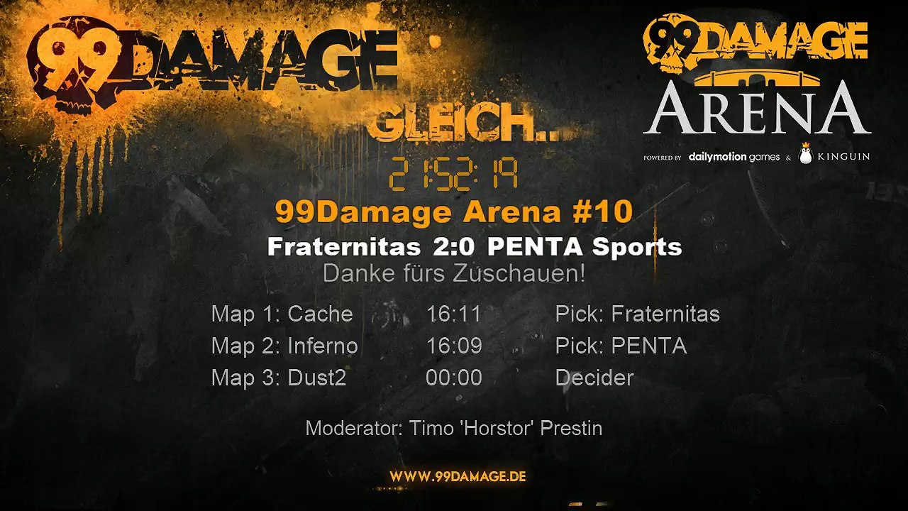 99DAMAGE Arena #12 mit Horstor - German Stream (REPLAY) (2015-08-12 21:52:29 - 2015-08-12 21:53:04)