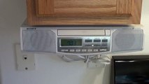 Installed Sony Under the Cabinet AM/FM CD Player