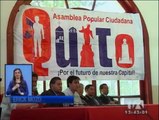 Ciudadanos de Quito se auto convocan en  asambleas