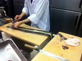 Japan Documentary : (part 3. Skinnig) apanese giant unagi (eel) preparation