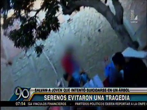 Chimbote: Serenos llegaron a tiempo y evitaron suicidio de joven