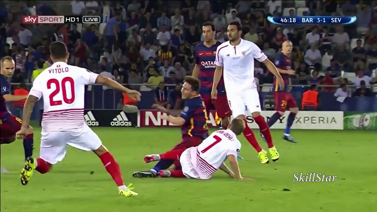 Lionel Messi vs Sevilla (Uefa Supercup) HD 720p (11/08/2015)
