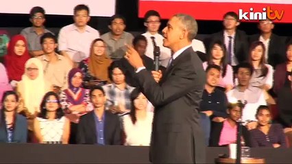 Obama unfazed by TPPA protest at UM event