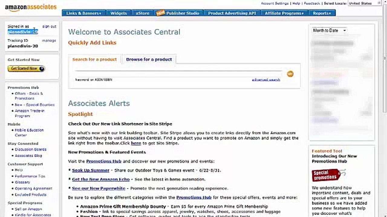 Amazon :How to Earn Money With Amazon Associates.
