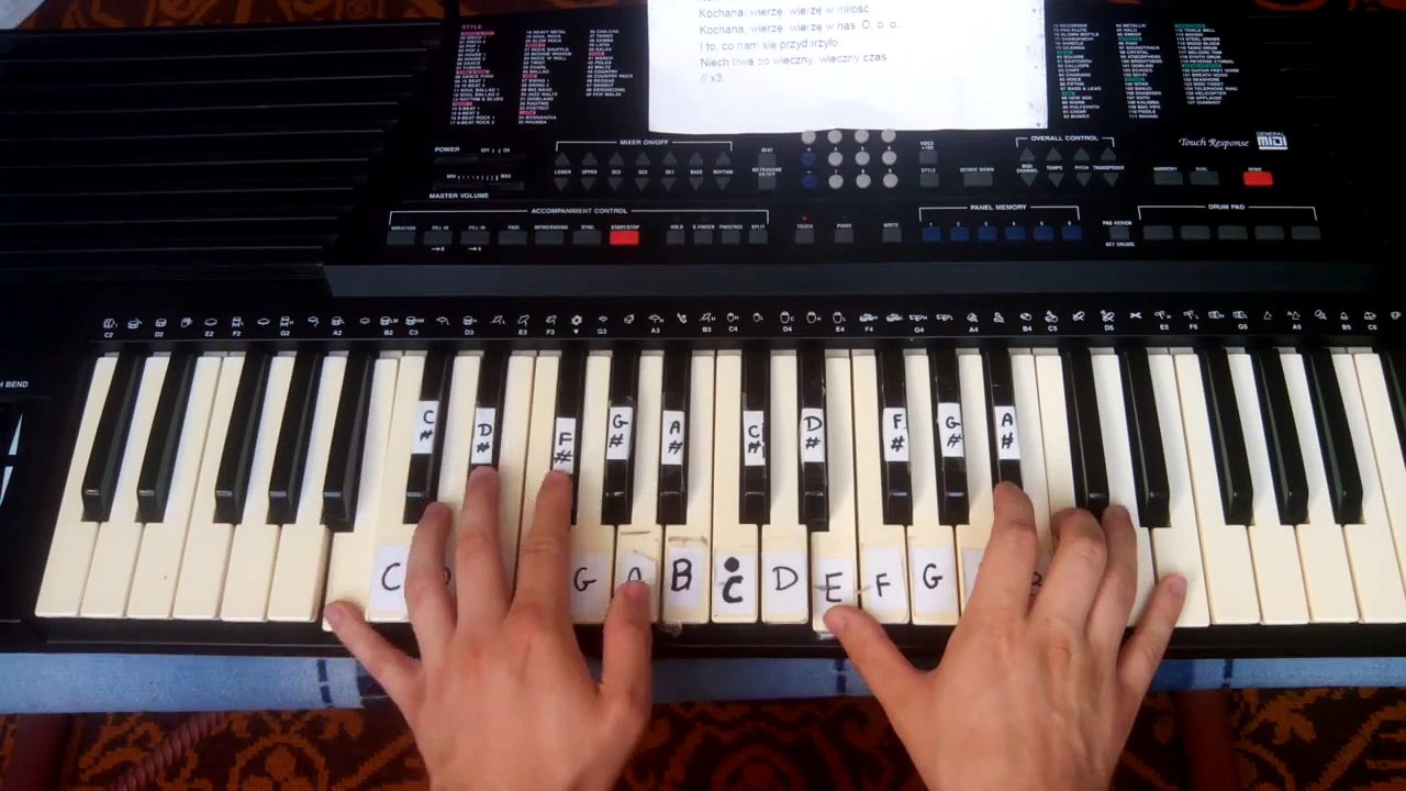 Akcent - Kochana wierzę w miłość piano cover & tutorial