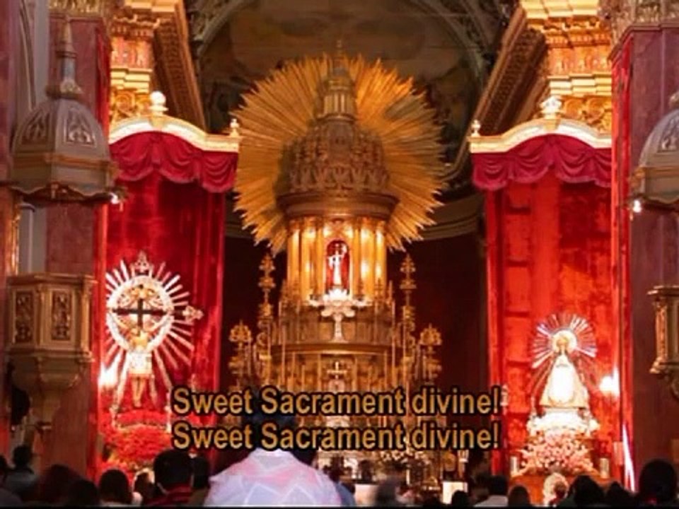 cantoral - Sweet Sacrament divine (with lyrics)