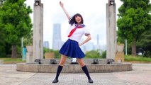 踊ってみた　パンチラ　妖怪体操　セクシーサンバ　Japanese high school girl　Dance　2