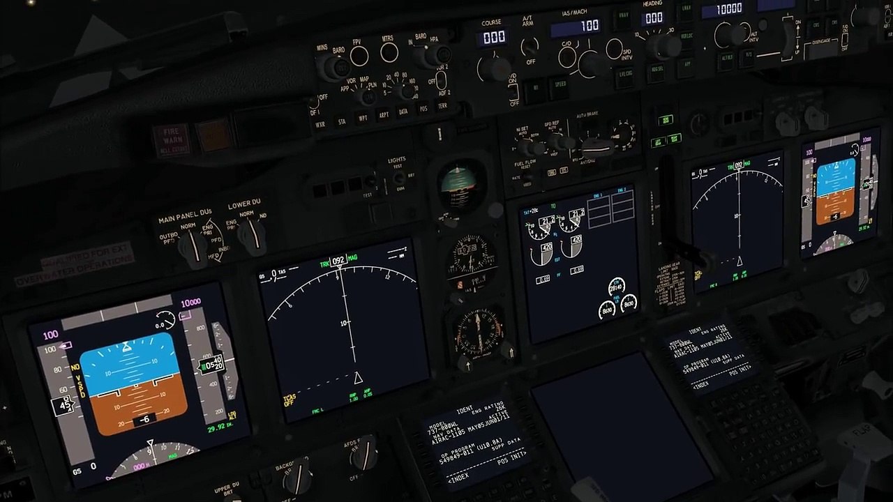 PMDG 737 NGX - Interior Lighting Demo