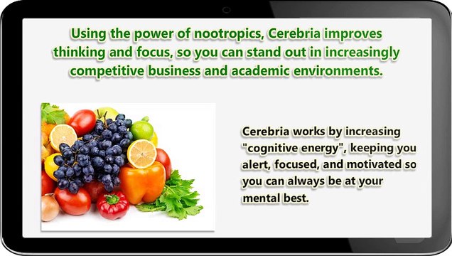 Cerebria - Brain Supplement (INCREASE YOUR ENERGY, MAINTAIN FOCUS and BOOST BRAIN PERFORMANCE)