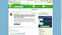 Is It Possible to Build a Website on Wordpress With Dynamic Features Like Client Login?