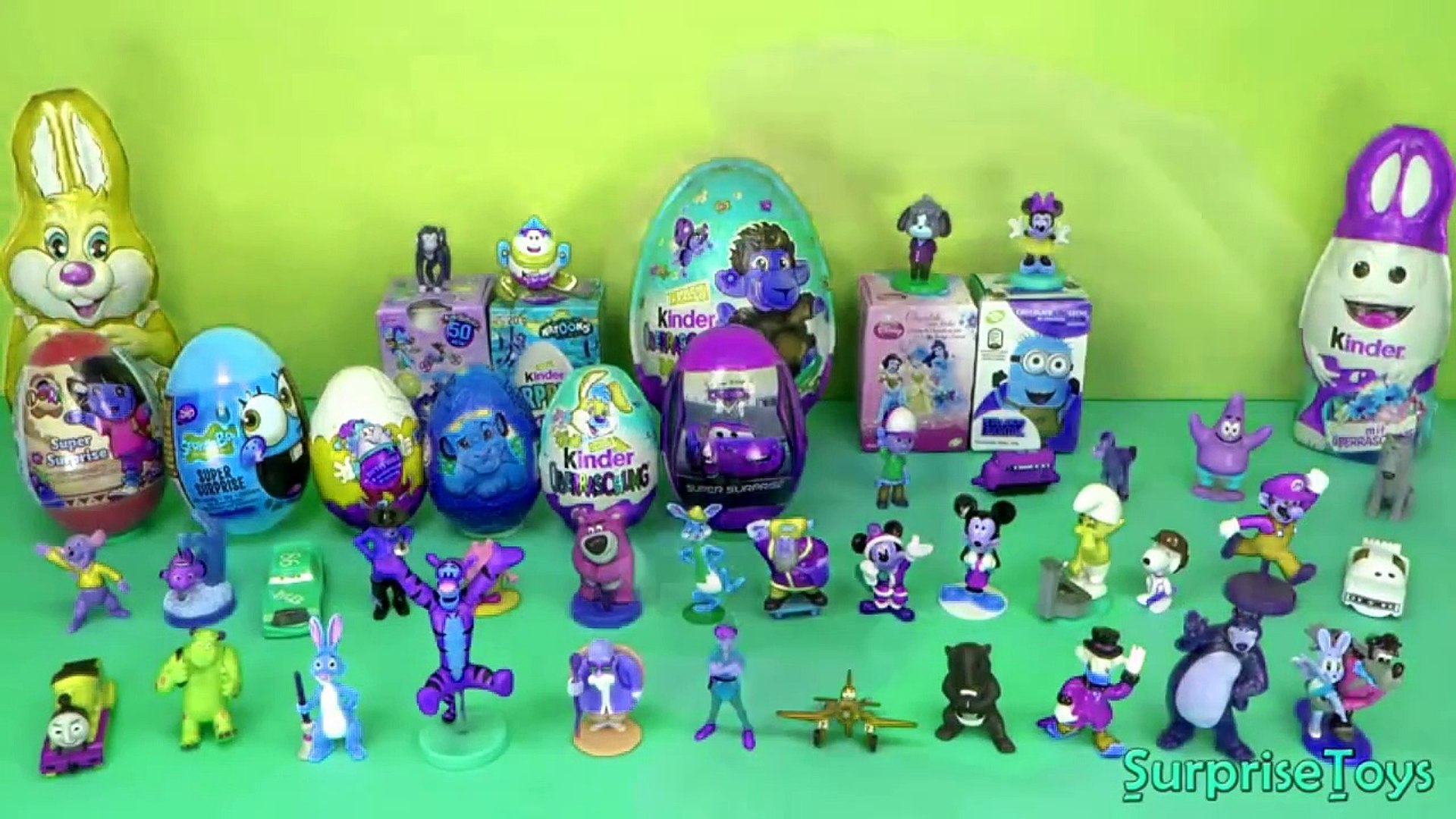 80 Surprise eggs, Маша и Медведь Kinder Surprise Mickey Mouse Disney Pixar  Cars 2 Part 2 - video Dailymotion