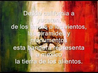 poema de la bandera de mexico
