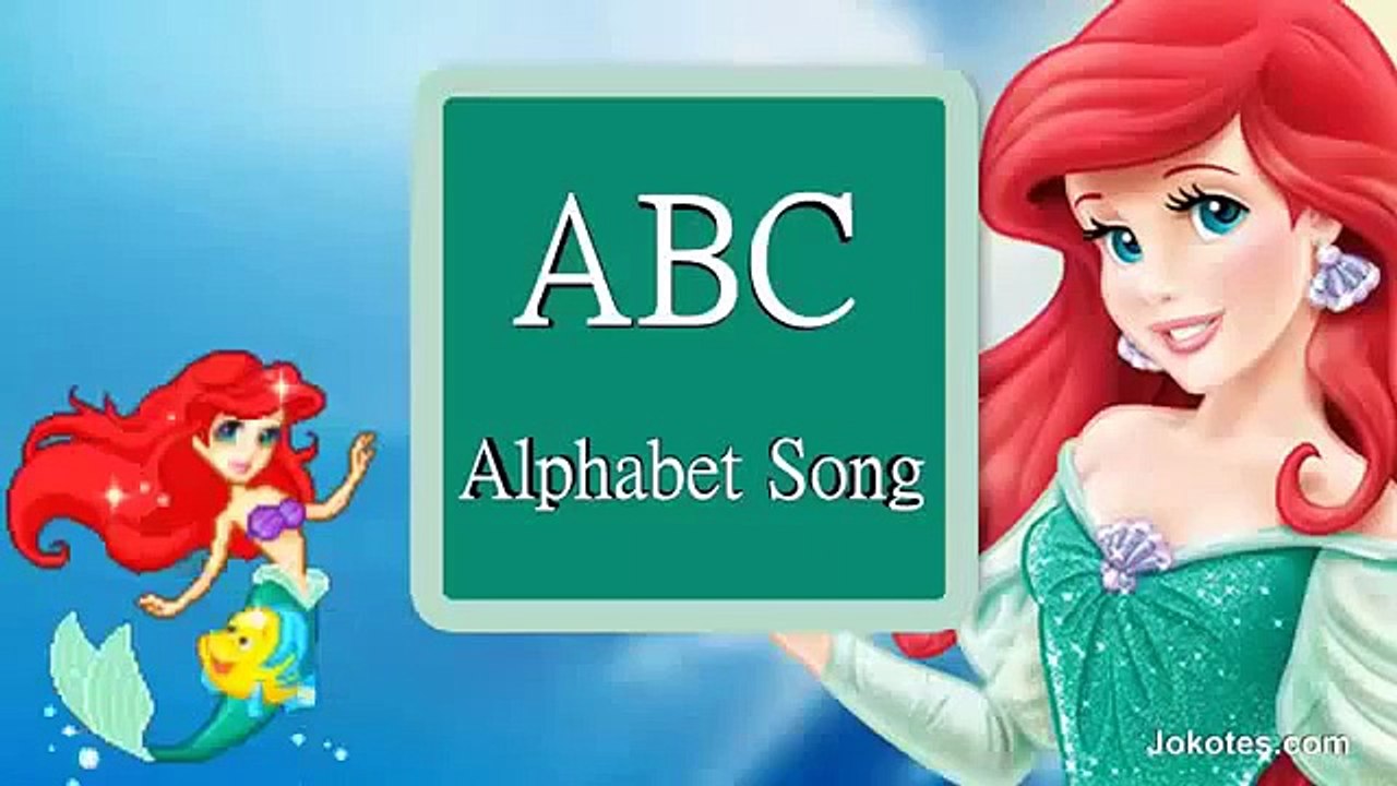 ABC Song   Ariel The Little Mermaid   ABCDEFG Alphabet Children Music Video