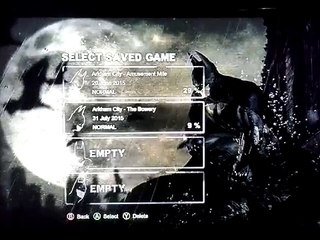 Batman Arkham city | Select Skin cheat code