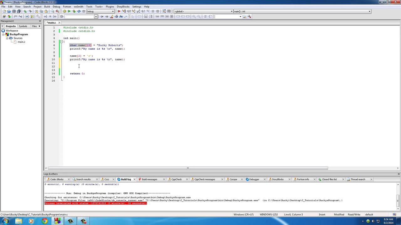 C Programming Tutorial - 9 - I Need Arrays