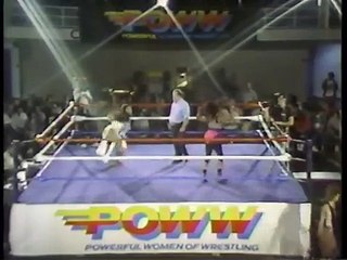 P.O.W.W WOMEN'S WRESTLING! POCOHANTAS VS. DESTINY! VINTAGE 1987 WRESTLING