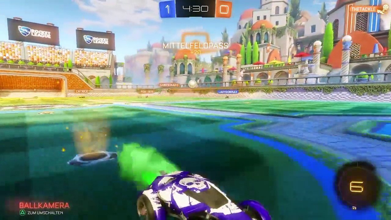 Rocket league -erste spiel in der neuen utopia coliseum map- gameplay#35