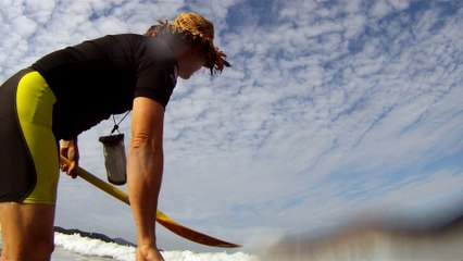 Bike e Sup nos mares e praia de Ubatuba, SP, Brasil
