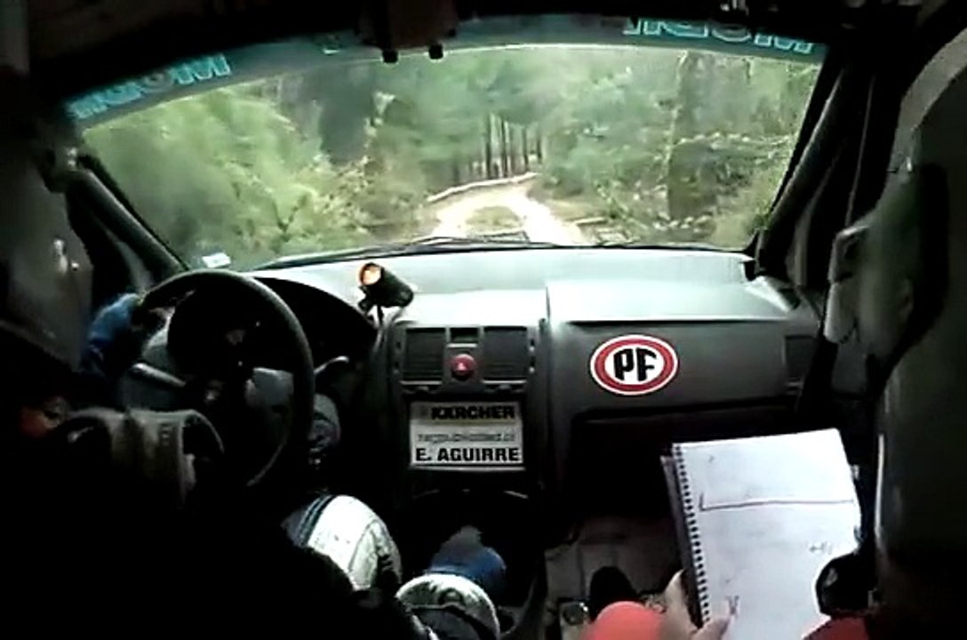 In Car Aguirre PC8 Hyundai Getz Rally Mobil Concepción Yumbel 2010