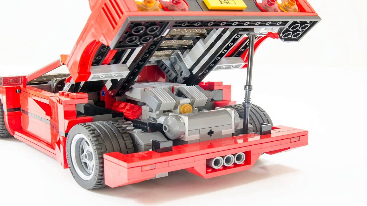 LEGO 10248 Ferrari F40 - RC motorized F40 review by 뿡대디