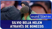 Silvio beija Helen através dos bonecos