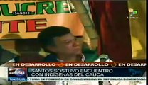 Presidente colombiano se reúne con indígenas del Cauca