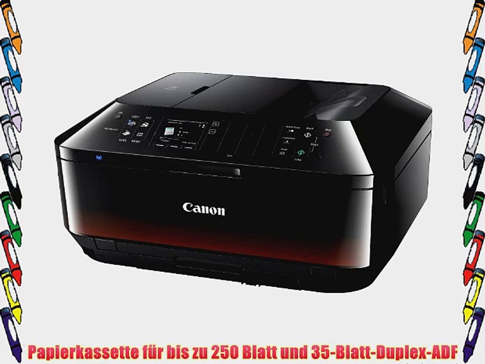 Canon pixma mx725 all-in-one multifunktionsger?t (drucker scanner kopierer und fax usb wlan