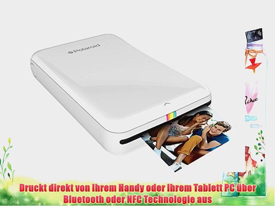 Polaroid Handydrucker ZIP mit tintenfreier Drucktechnologie ZINK - Kompatibel mit iOS