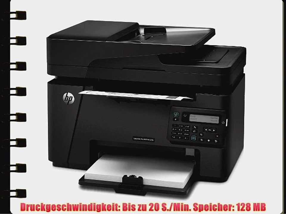 Hewlett packard m127fn laserjet pro laser-multifunktionsdrucker (scanner kopierer fax 600 x