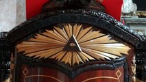 illuminati,Masonic symbols in a Knights of Malta church