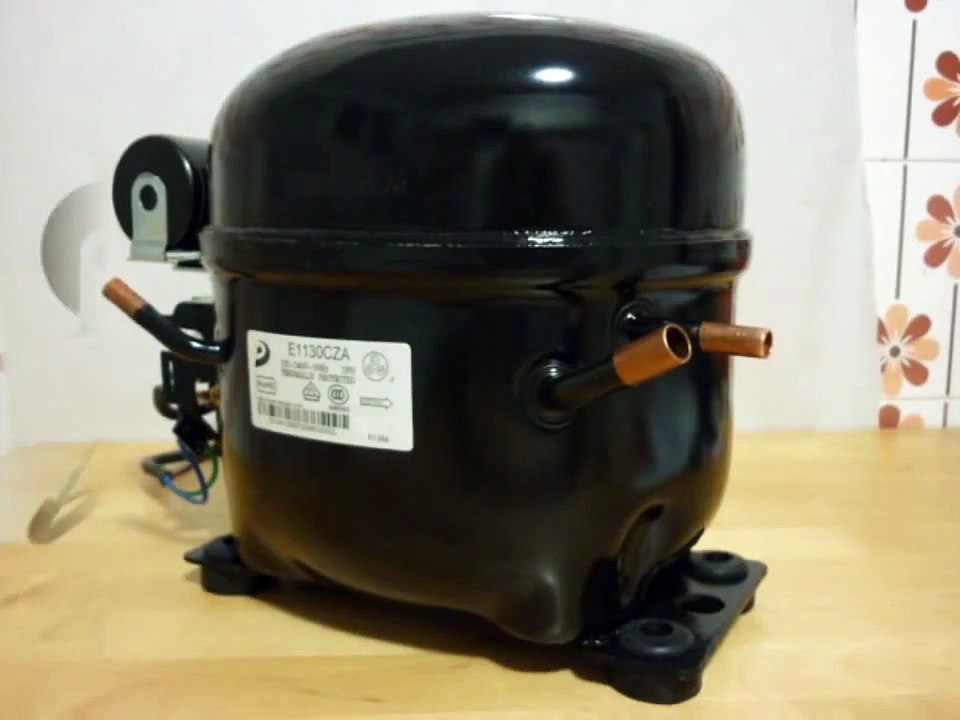 Homemade silent air compressor (using a refrigerator motor)