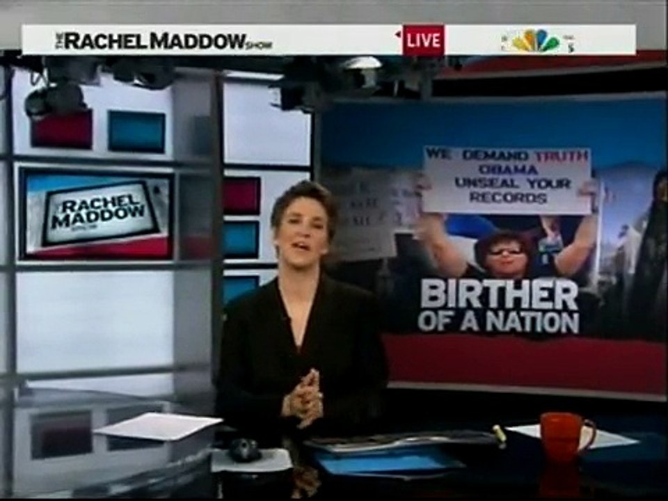 Rachel Maddow Show: Lou Dobbs spreads the Birther conspiracy nonsense