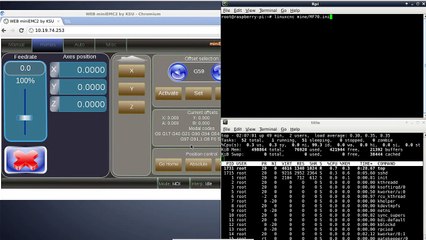 Axis on LinuxCNC - Raspberry Pi
