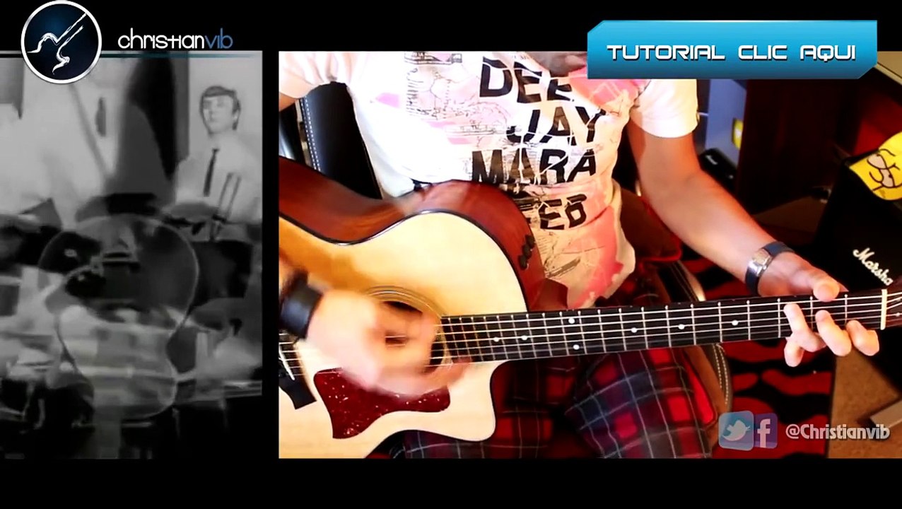 Love Me Do - THE BEATLES - Cover Guitar Tutorial Demo Christianvib