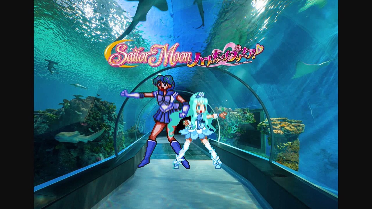 Sailor Mercury and Cure Marine Custom Wallpaper - Kizu Darake No Blue Moon