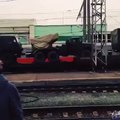 Ukraine War • The same train also transported KamAZ trucks and BM 21 MLRS systems
