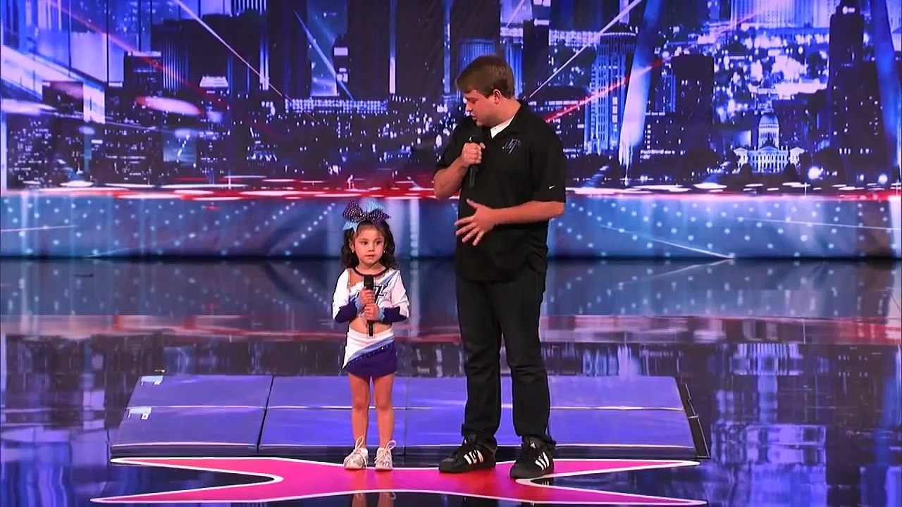 5 Year Old Darby Is a High Flying Stunting Cheerleader America's Got Talent