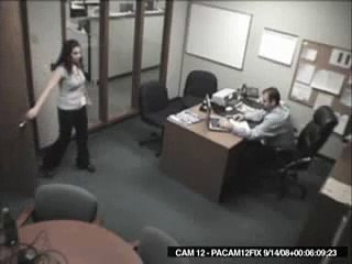 Girl Freaks Out At Office
