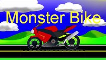 Monster Vehicles for Kids Part 1 Cars, Trucks, Bikes and Carts