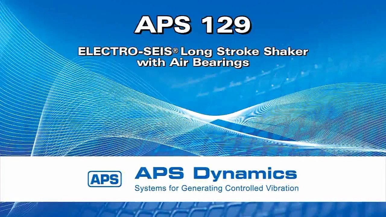 APS 129 ELECTRO-SEIS Long Stroke Shaker with Air Bearing Load Mounting Table
