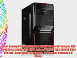 Silent Gaming PC-Komplettpaket AGANDO fuego 6375x6 gtx | AMD FX-6300 6x 3.5GHz | 8GB RAM |