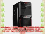 Leiser Gaming-PC AGANDO campo 4373x4 | AMD FX-4300 4x 3.8GHz | 8GB RAM | GeForce GT730 4GB
