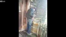 LiveLeak - Drunk Guy Falls off porch-copypasteads.com