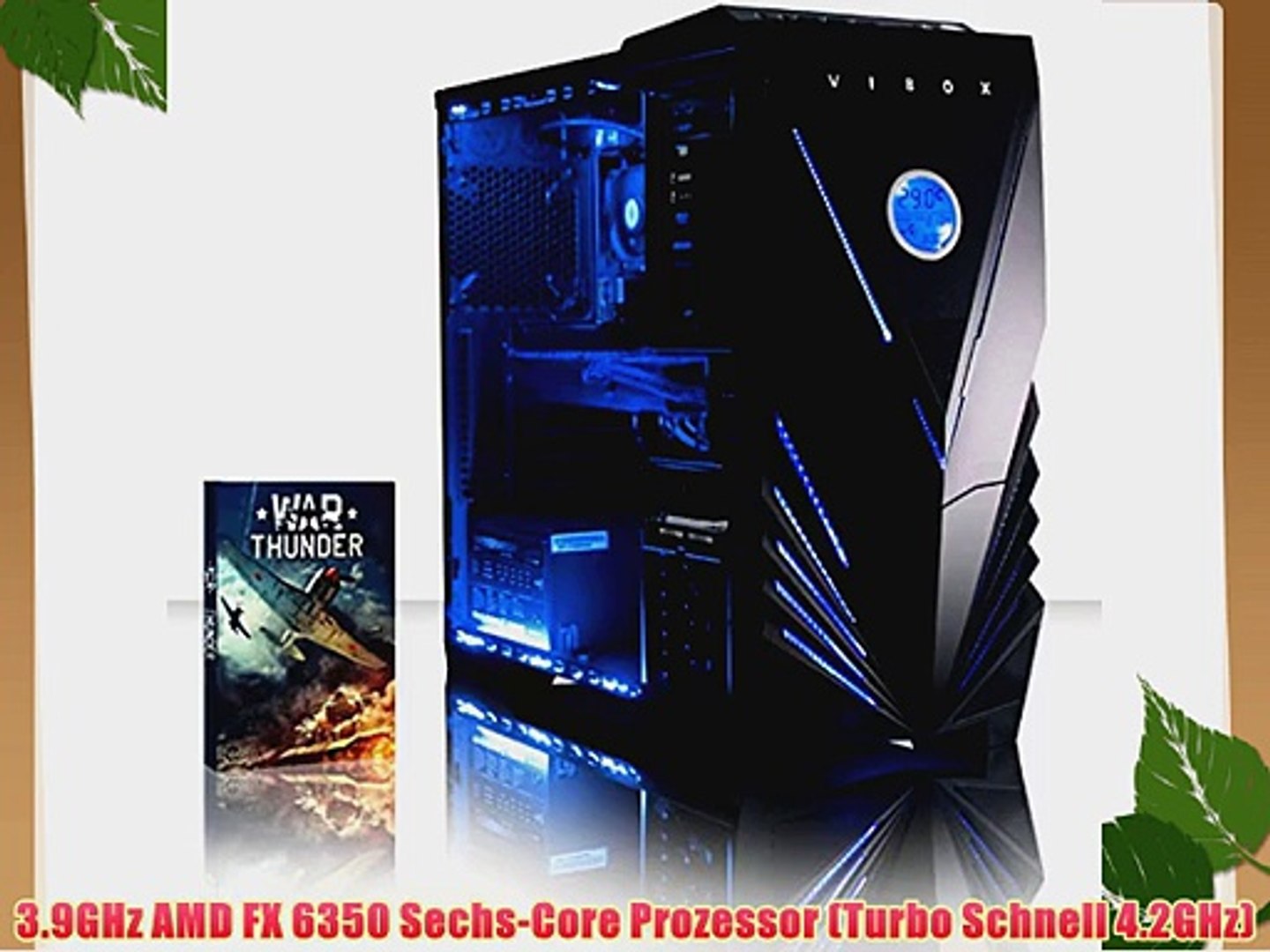 VIBOX Advance 2 - Extreme Leistung Gamer Gaming PC Multimedia Hohe Spezifikation Desktop PC