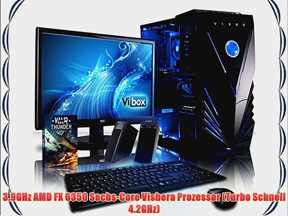VIBOX Advance Paket 6 - Extreme Leistung Gamer Gaming PC Multimedia Hohe Spezifikation Desktop